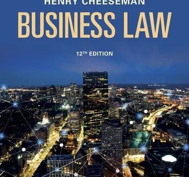 Multiple-choice question sample from Cheeseman Business Law 12e