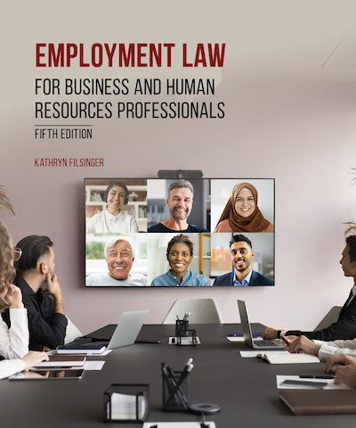 Cover of Employment Law for Business and HR Professionals Test Bank 5th Edition by Kathryn J. Filsinger
