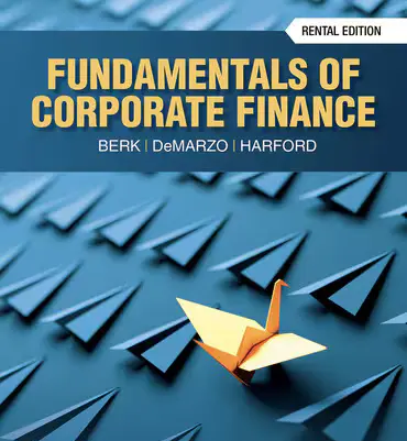Fundamentals of Corporate Finance Test Bank 6th Edition by Jonathan Berk