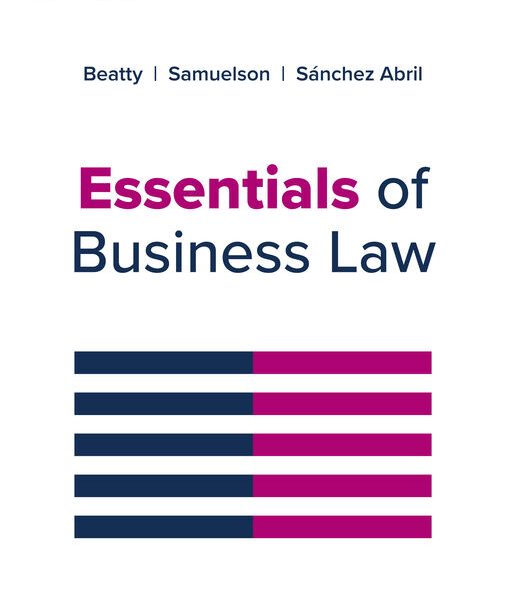 Essentials of Business Law Test Bank Jeffrey F. Beatty 8th Edition