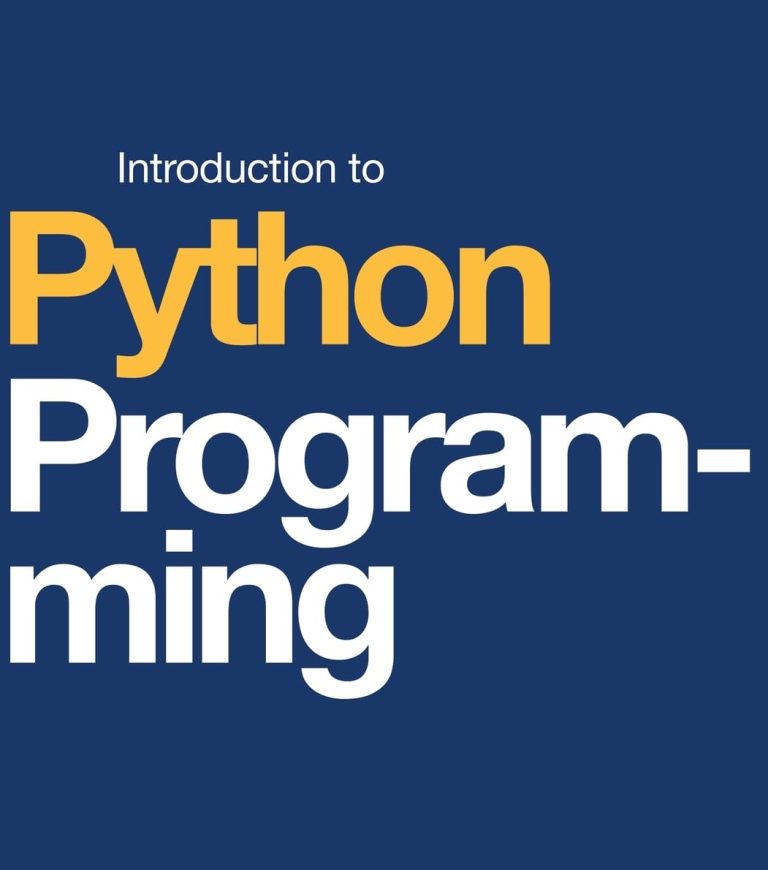 OpenStax Introduction to Python Programming Solution Manual